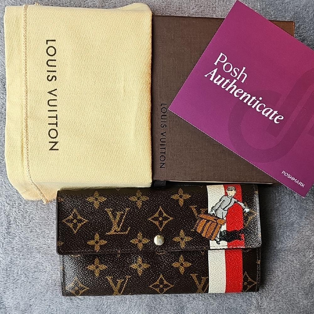 Limited Edition Louis Vuitton Brown Monogram Long Wallet